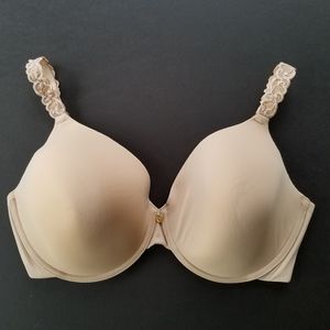Natori Pure Luxe Full Fit Bra Cafe Nude Size 36DDD